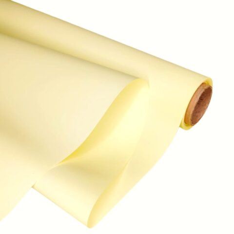 Матовая пленка Премиум 65 мкм, 60см*10м, светло-желтый