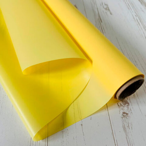 Пленка матовая 60см*10м, жёлтый