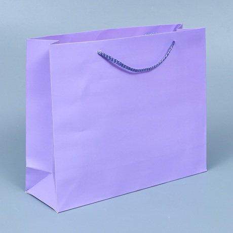 Подарочный пакет, 32*26*10см, сиреневый