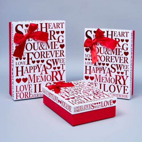 Набор коробок металлик 