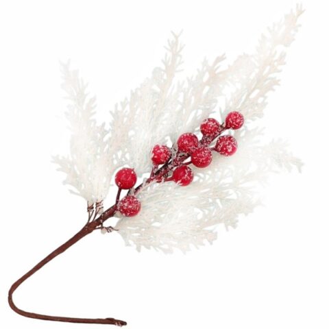 Ветка 43см. с ягодами заснеженная