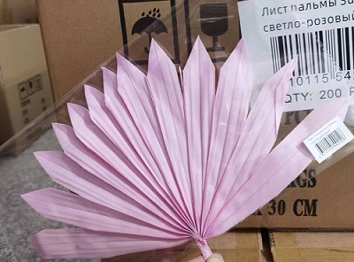 Лист пальмы Sun Spear, нежно - розовый