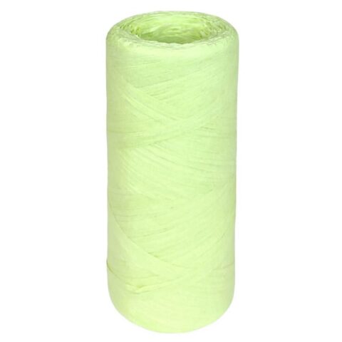 Рафия бумажная 1,5см x 200м, светло-салатовый