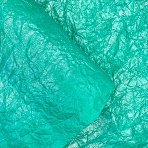 Бумага Жатая 70см*5м с серебром ярко-зелёный