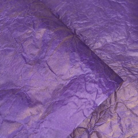 Бумага Жатая 70см*5м с золотом тёмно-фиолетовый