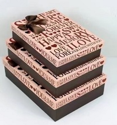 Набор коробок металлик 