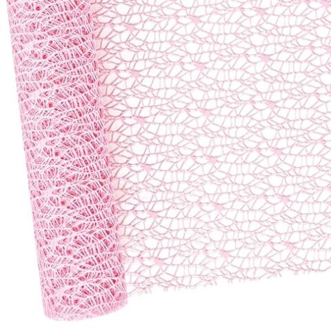 Сетка Крошет 50см*5ярд светло-розовый