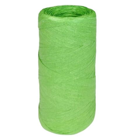 Рафия бумажная 1,5см x 200м, светло-зеленый