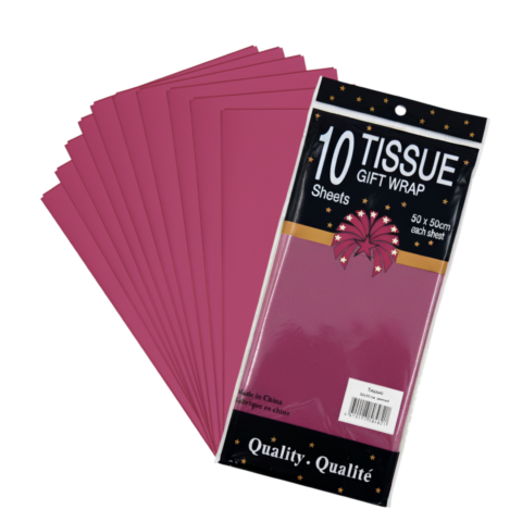 Тишью 50*50см/10шт, винный