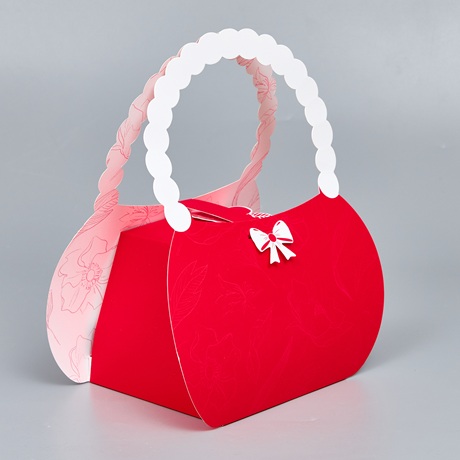 Сумочка подарочная, 24.5*15*30см, ягодный