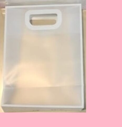 Сумка пластиковая, 25x15x30см, нежно-розовый