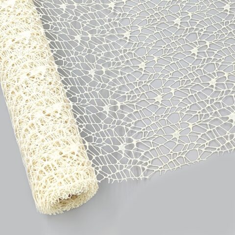 Сетка Крошет перламутр, 50см*5ярд, крем