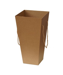 Переноска для цветов 150*250*H450, M, крафт