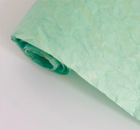 Бумага Жатая 70см*5м с золотом тиффани