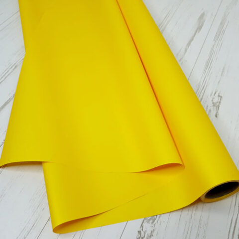 Матовая бумага 50см*10м 65мкр. Ярко-жёлтый