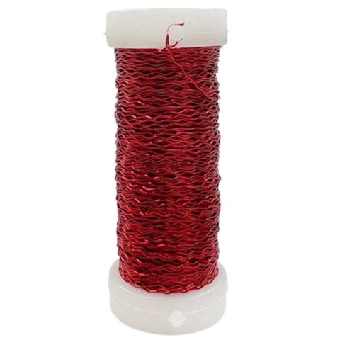 Проволока бульонка 0,3мм*30м, красный