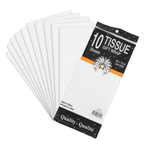 Тишью 50х66см,10 лист., белый