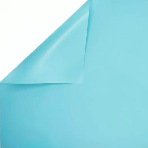 Пленка двусторонняя матовая/перламутр 65мкр, 50см*10ярд, бирюза