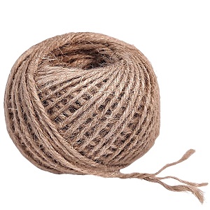 Шпагат натуральный джутовый, 2мм*50м натуральный