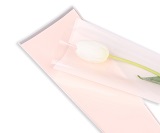 Пакет под одну розу 12.5*4*45, 50 шт/уп, розовый