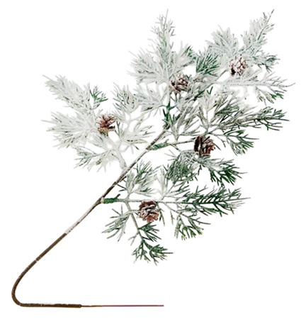 Ветка 45см. заснеженная