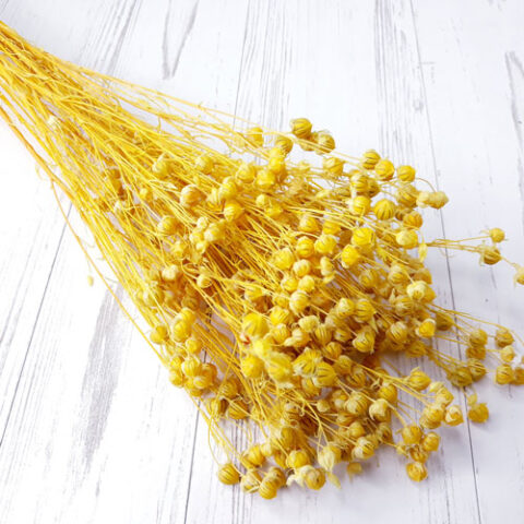 Лён 68-70см, 80гр, лимонный