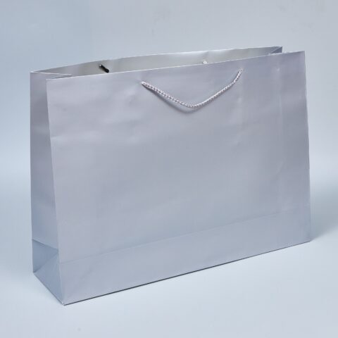 Подарочный пакет, 45*32*12см, серый