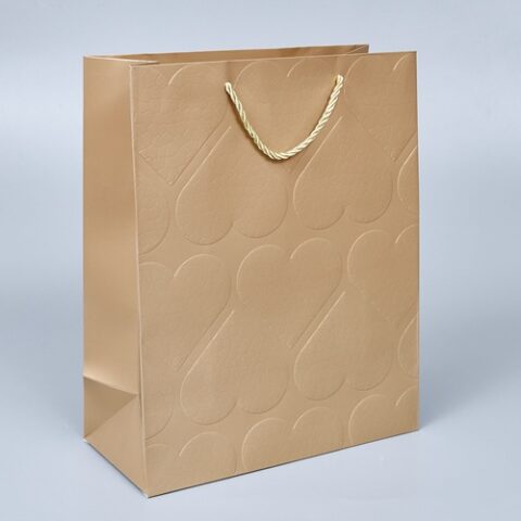 Пакет подарочный с тиснением 