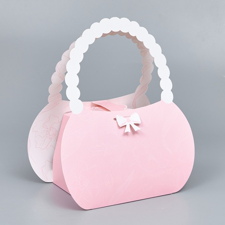 Сумочка подарочная, 24.5*15*30см, розовый