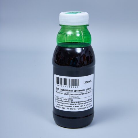 Краска флористическая №19 (Зеленый), 0,300л