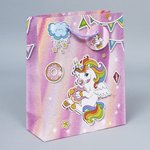 Пакет подарочный 3D 