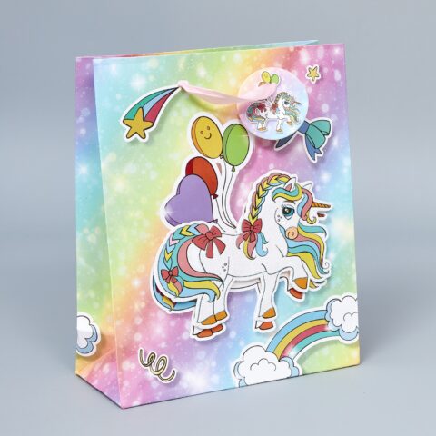 Пакет подарочный 3D 