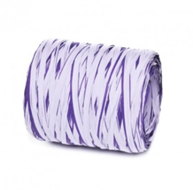 Рафия двусторонняя 15мм х 200м, бело-фиолетовый