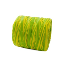 Рафия двусторонняя 15мм х 200м, салатово-желтый
