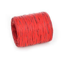 Рафия двусторонняя 15мм х 200м, красный