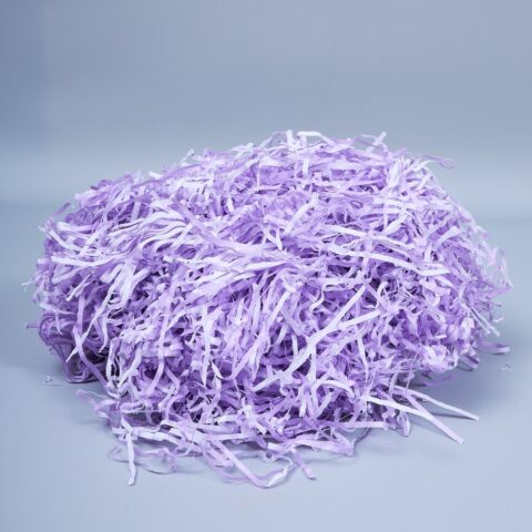 Наполнитель бумажный 100гр, бело-сиреневый