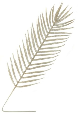 Лист с глиттером, 18*58см, шампань