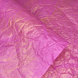 Бумага Жатая 70см*5м однотонный с золотом тёмно-розовый