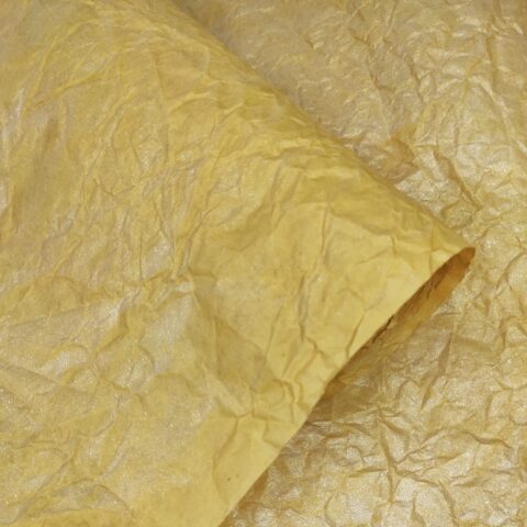 Бумага Жатая 70см*5м с серебром коричневый