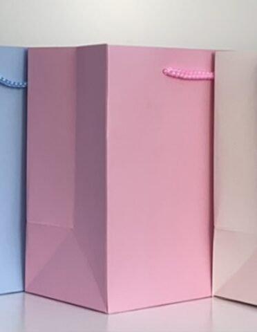 Подарочный пакет, 45*32*12см, розовый