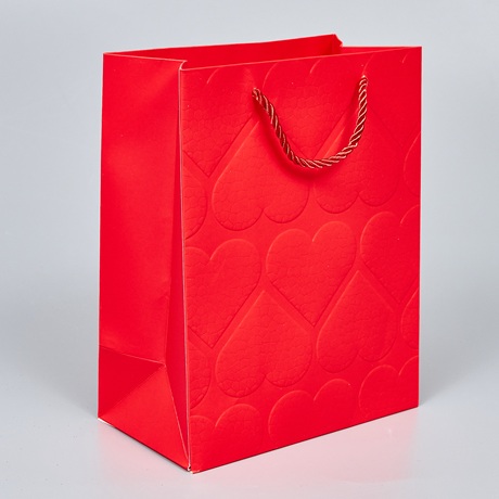 Пакет подарочный с тиснением 