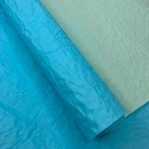 Бумага Эколюкс двухцветная небесный/желтая пастель 70см* 5ярдов