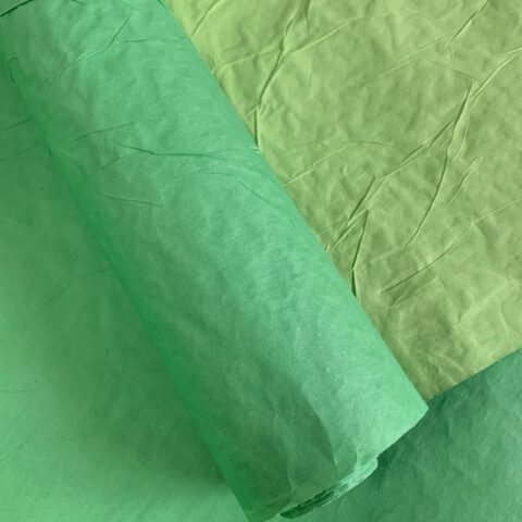 Бумага Эколюкс двухцветная ментол/изумруд70см* 5ярдов