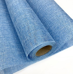 Лен 50см*5ярд, голубой