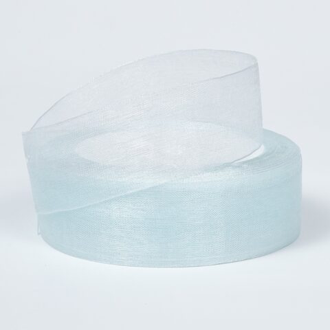 Лента органза 25мм*25ярд, талая вода (1013)