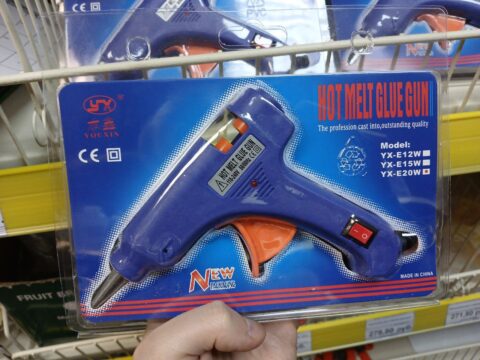 Клеевой термопистолет d 7мм мал. HOT MELT GLUE GUN с переключателем