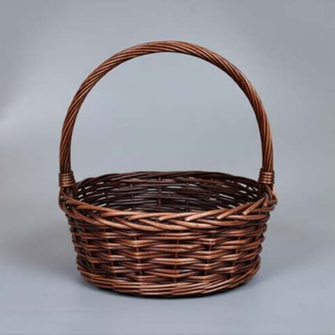 Корзина из ивы 30*23*12*32, S. овал, коричневый