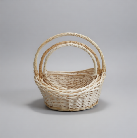 Корзины из ивы 41*31*12/18*40 31*24, 35*28*11/16*36 27*20, 31*23*9/14*31  23*17, S, 3шт, овал,