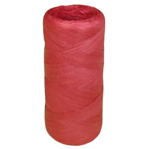 Рафия бумажная 1,5см x 200м, красный